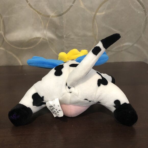 Kraft Singles Dairy Fairy Cow Plush 6" Blue Wings Wand Vintage Stuffed Prom Toy - Picture 8 of 10